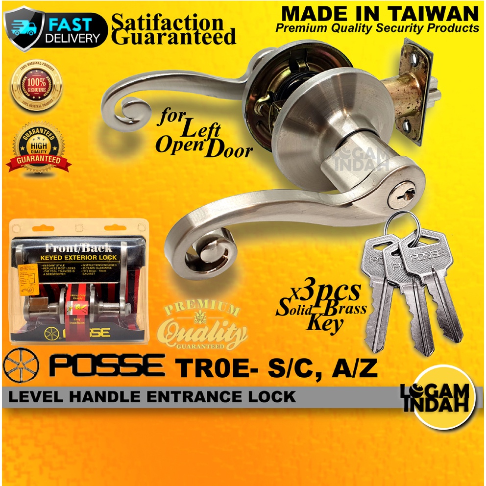 POSSE TR0ELH HEAVY DUTY LEVER HANDLE ENTRANCE LOCK / LEVER HANDLE LOCK