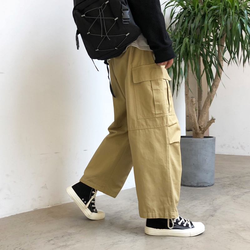 High Quality Men's Cargo Pants Loose Baggy Cargo Pants Men Casual Outdoor  Cotton Pants with Big Pocket Straight