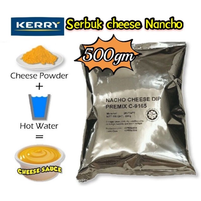 Kerry Nacho Cheese Powder Dip Sauce 500gm/ Serbuk Cheese Nancho 500gm