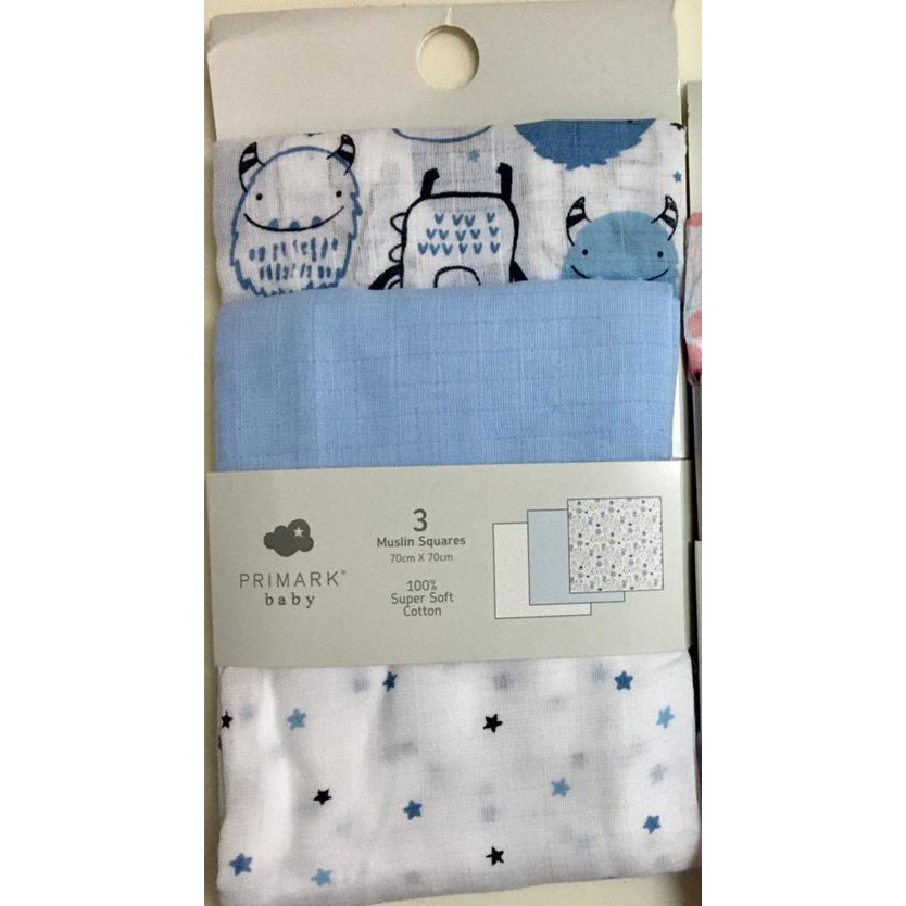 Primark Disney Baby Muslin Squares 3packs (DEFECTIVE) Shopee
