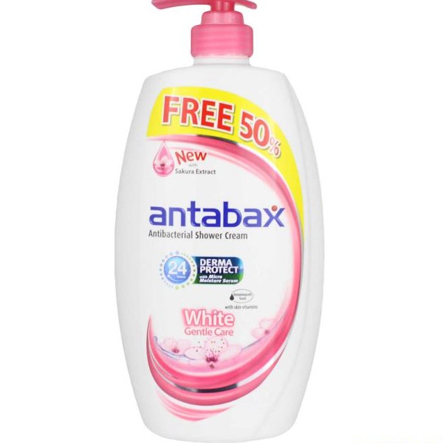Antabax Body Wash Bottle Gentle Care Syampu Badan Pink 650ml