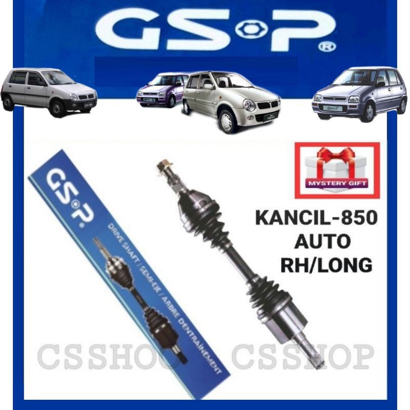 GSP PERODUA KANCIL 850 AUTO DRIVE SHAFT RIGHT / LONG ORIGINAL GSP NEW