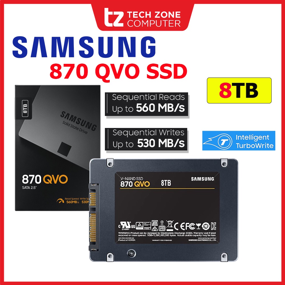 Samsung 870 QVO Series 8TB SATA III 2.5 Internal SSD MZ-77Q8T0