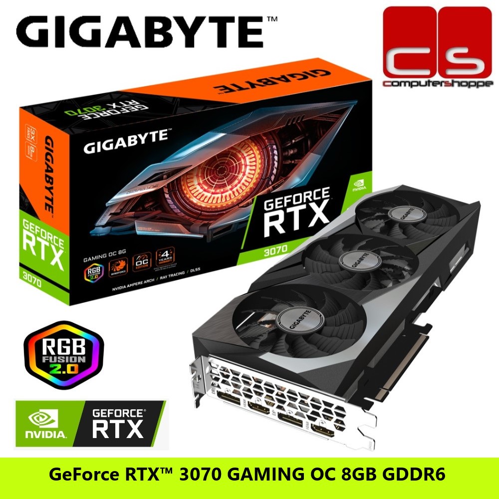 Gigabyte GeForce RTX 3070 GAMING OC 8GB GDDR6 | Shopee Malaysia