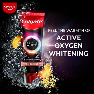 Colgate Optic White O2 Peach Osmanthus Whitening Toothpaste (85g 