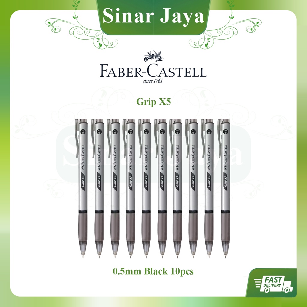 Faber-Castell Click X5/X7Ball Pen 0.5/0.7mm 0.5mm Black