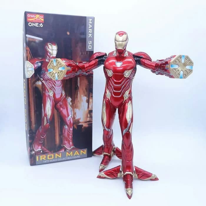 Crazy Toys Iron Man Mark 50 Avengers Infinity War 1 6 Collectible Figure Shopee Malaysia