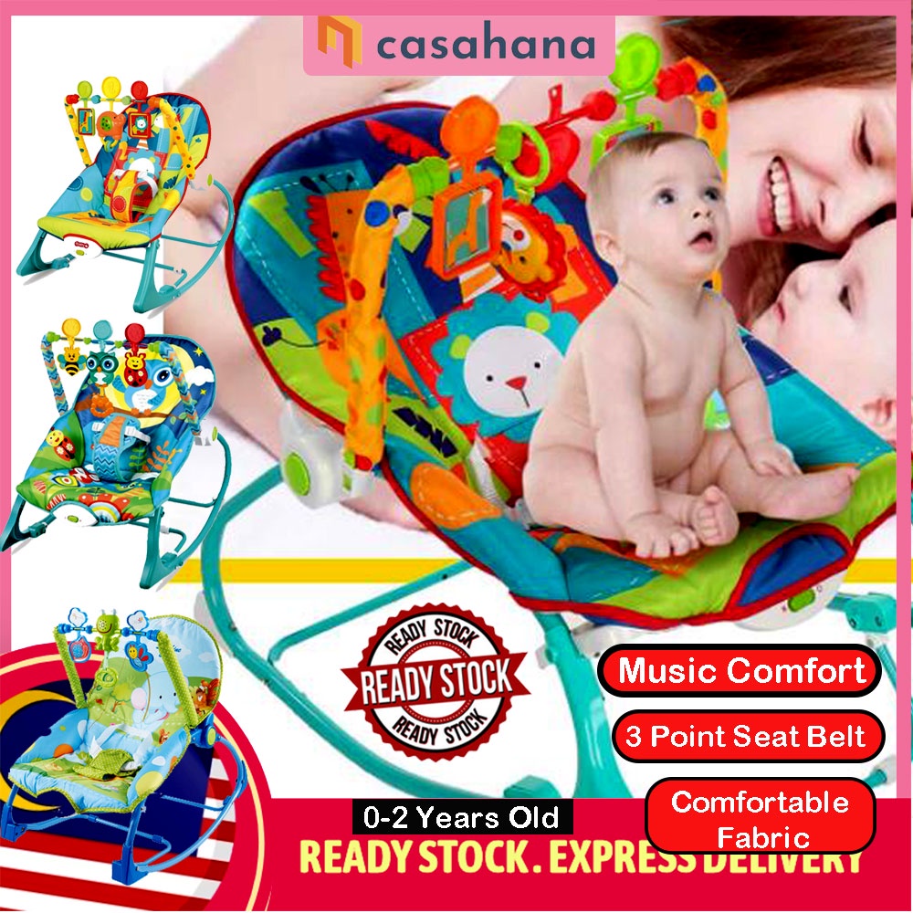 🔥ELECTRIC ROCKING CHAIR AUTO VIBRATE BABY🎖️🔥 Music Newborn Kid Toddler