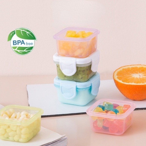 NOW 60ML/150ML Baby Food Snack Milk Powder Storage Cups Container ...