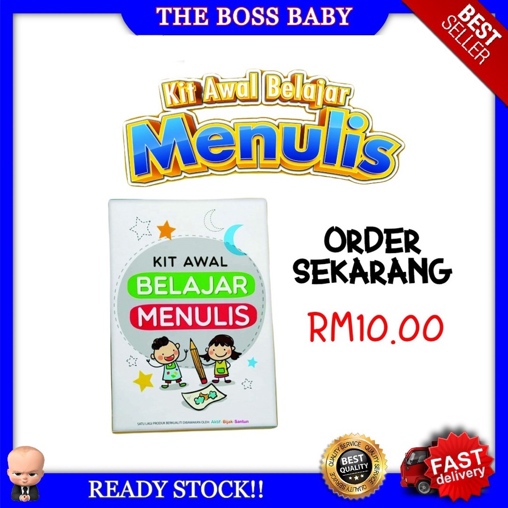 ⚡ready Stock⚡ Buku Kit Awal Belajar Menulis Budak Murid Prasekolah