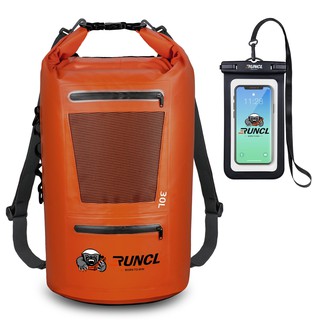 RUNCL Waterproof Dry Bag 10/20/30/40L Tripper Backpack Tackle Bag