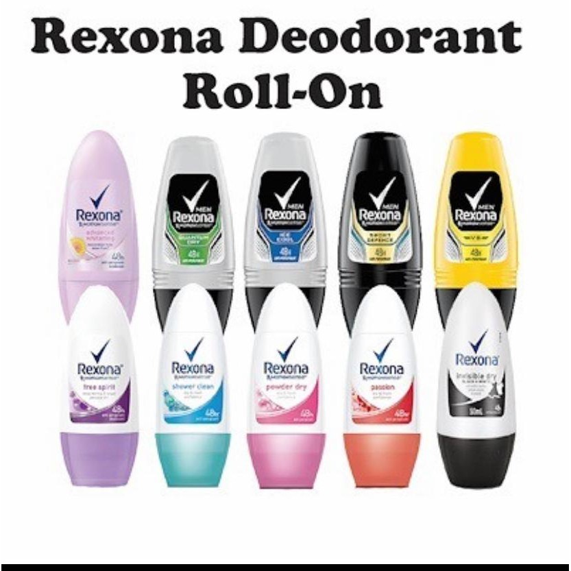 Rexona Powder Dry Underarm Roll On Deodorant For Women, 50ml free shipping