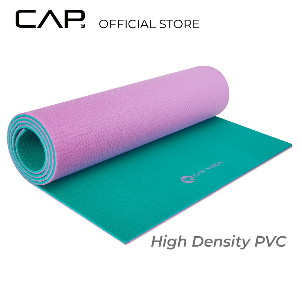 Two-color TPE yoga mat, non-slip, waterproof, high elastic, for