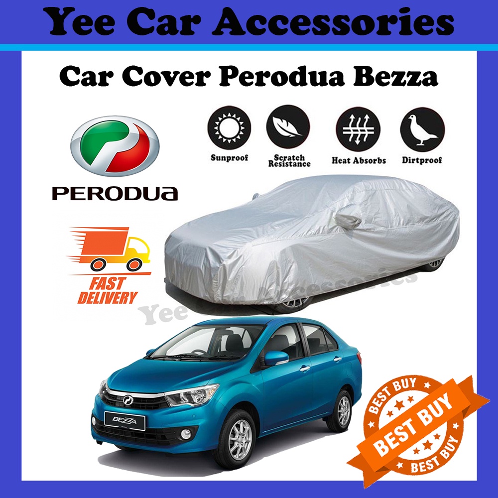 PERODUA BEZZA Car Cover Outdoor Protection Waterproof Resistant Rain ...