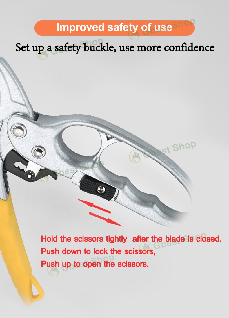 Altatac Professional SK-5 Soft Handle Garden Pruning Shears Clippers Scissors Cutter