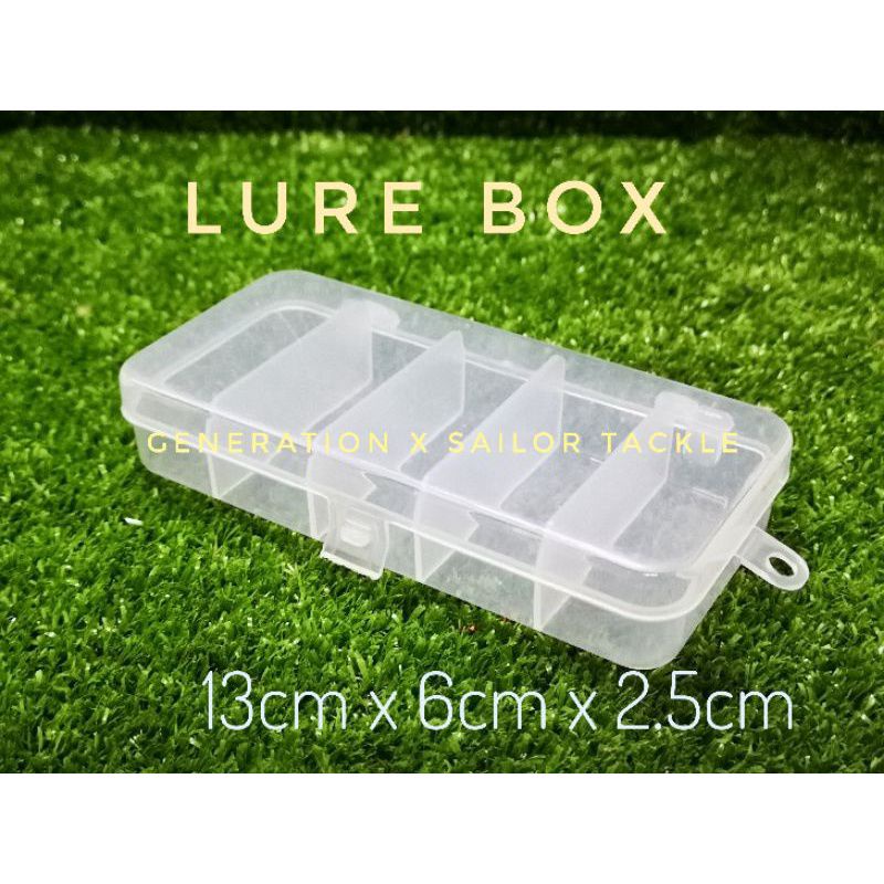 fishing lure box hard soft bait storage 5 compartments waterproof