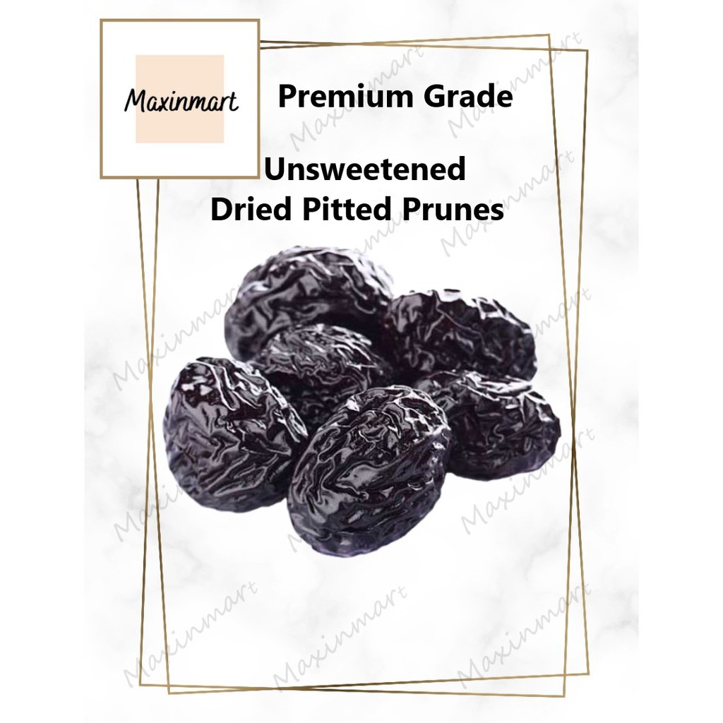 Imported Dried Pitted Prunes Unsweetened Premium Grade 500gm Shopee