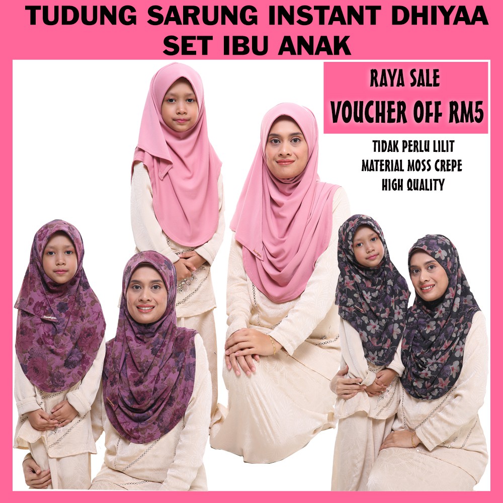 Tudung Raya Tudung Instant Tudung Ibu Dan Anak Tudung Sarung Boosyna ...