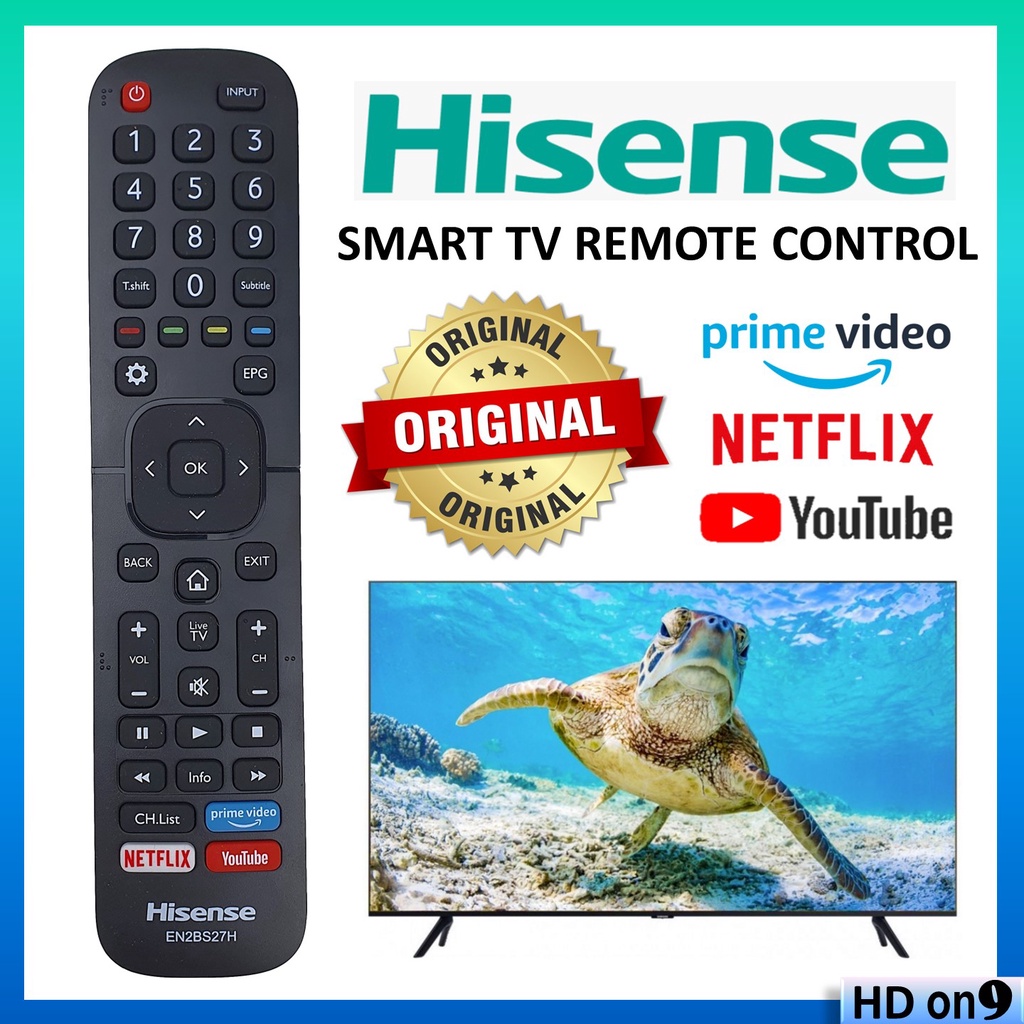 *ORIGINAL* HISENSE Smart TV Original Remote Control (EN2BS27H) Netflix