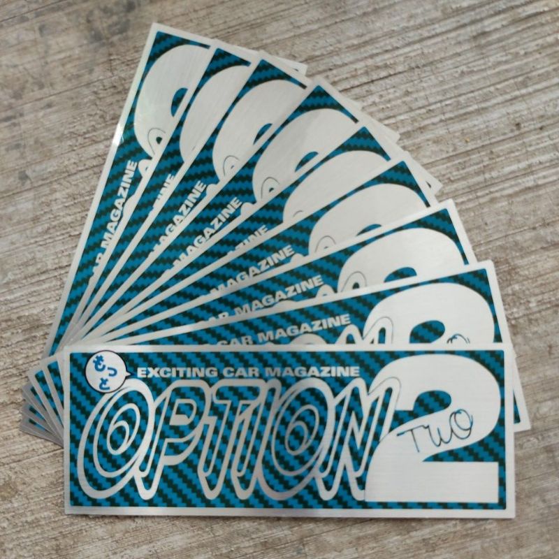 JDM Option 2 Car Magazine sticker | Shopee Malaysia