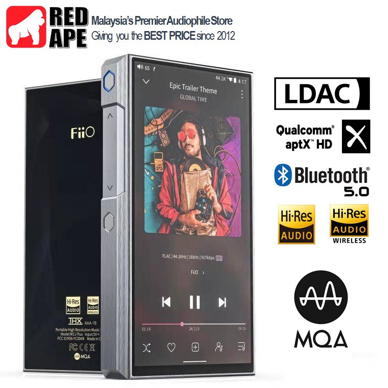 PM BEST PRICE) FiiO M11 Plus ESS Hi-Res Audio Music Player DAP