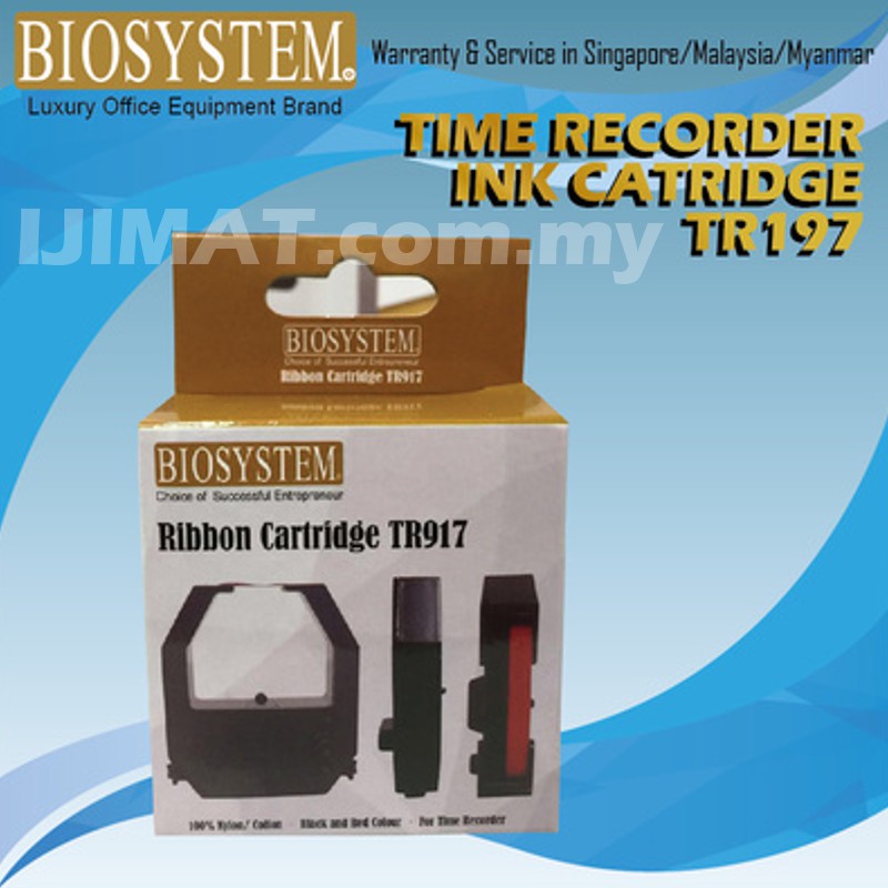 Biosystem TR917 Time Recorder Ribbon Punch Card Machine Time Clock