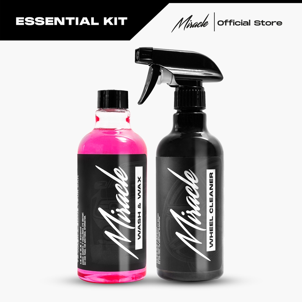 Miracle Auto Detailing Essential Kit High Foam Car Wash Wax Shampoo
