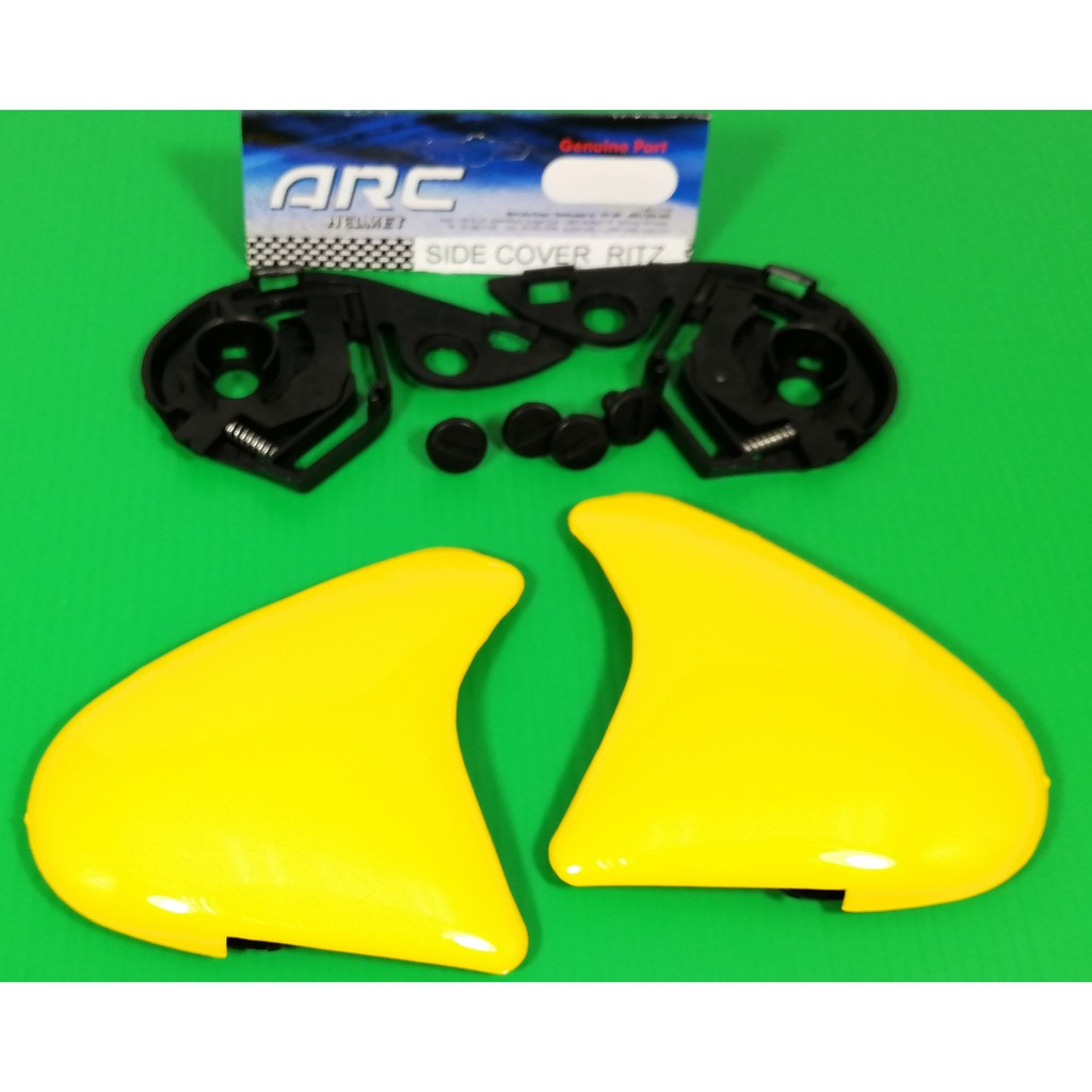 ARC HELMET RITZ SIDE COVER ORIGINAL (YELLOW) | Shopee Malaysia