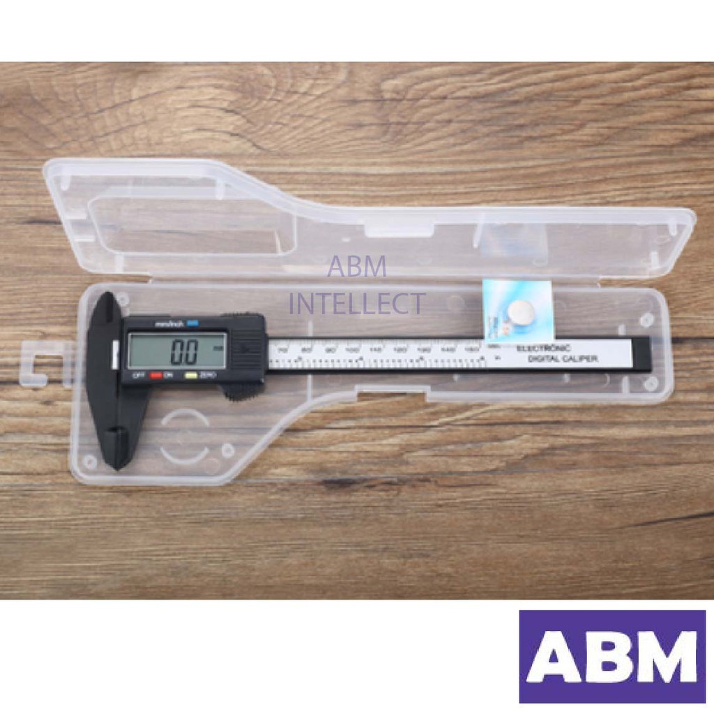 Digital Caliper 150mm with Hard Casing (FOC 2 Batteries) Shopee Malaysia