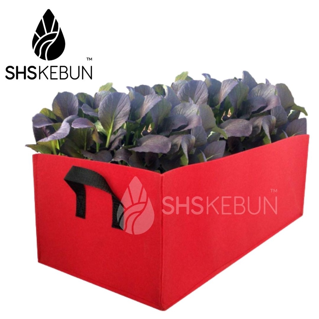 RECTANGULAR SMALL NONWOVEN PLANTER BAG HOME GARDEN OUTDOOR FABRIC POT
