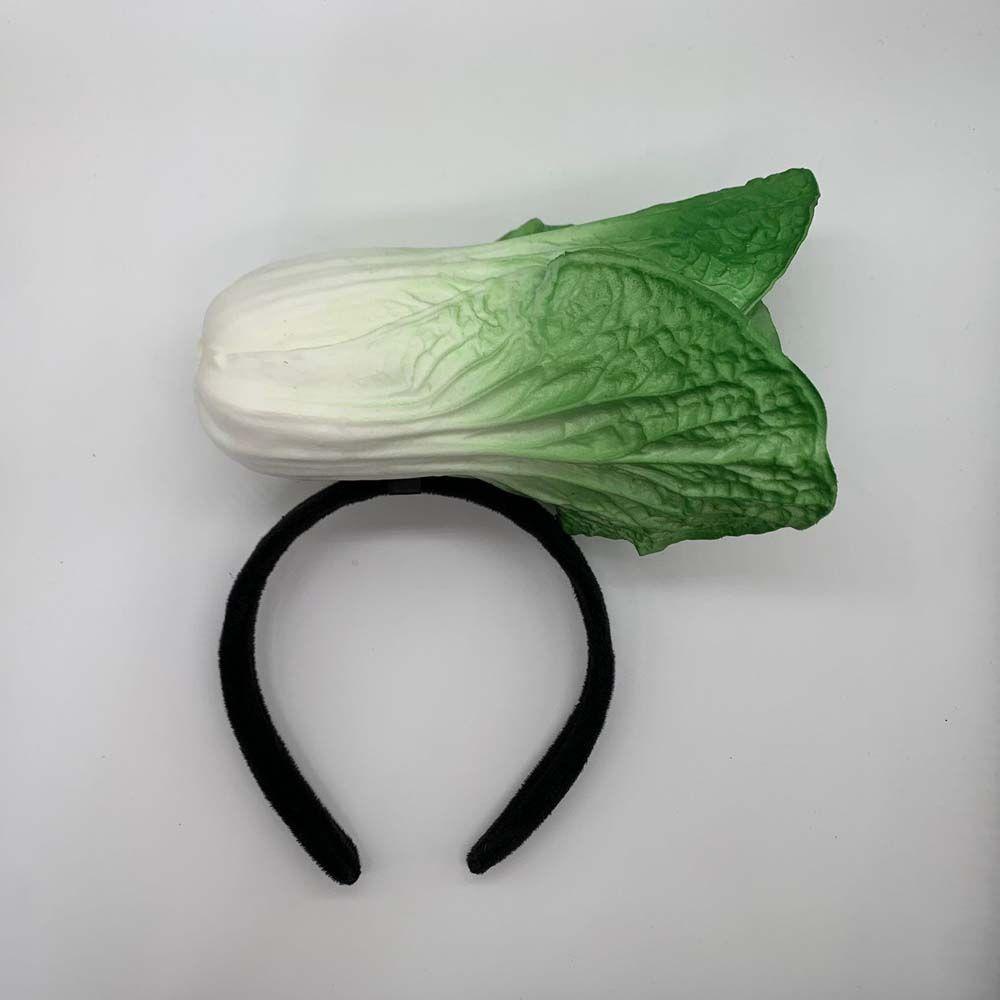 WMES1 Vegetables Hair Band Eggplant Green Onions Hair Accessories Head