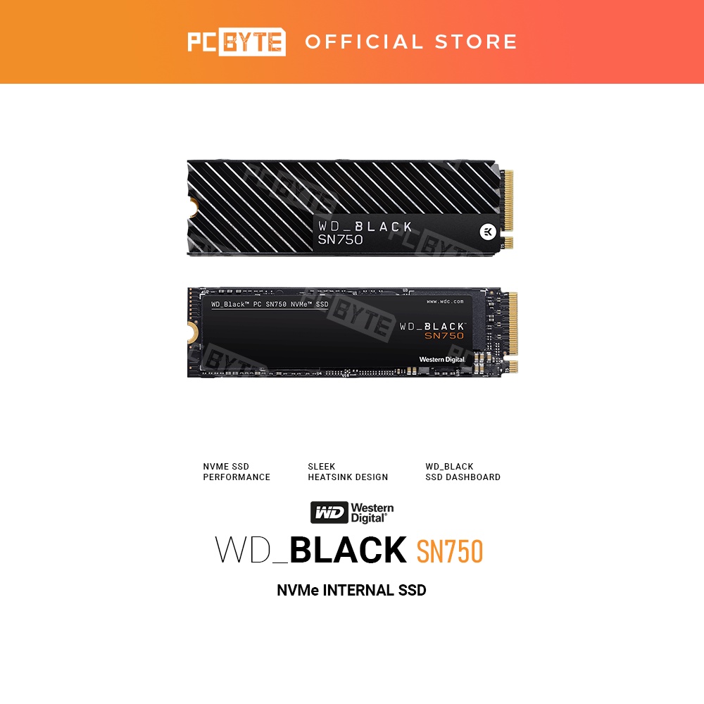 Western Digital WD Black SN750 NVMe Internal SSD - (500GB/1TB) | Shopee ...