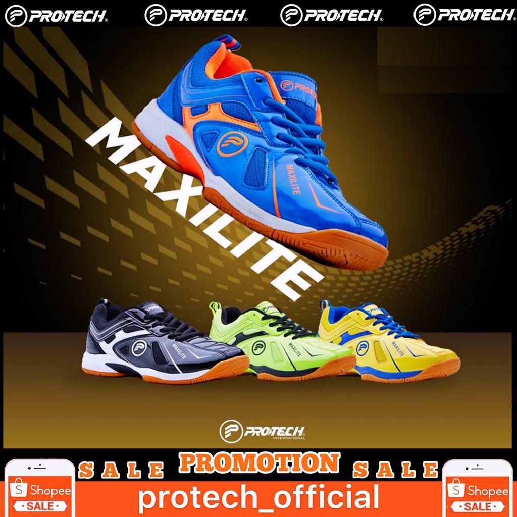 Protech Fashion Badminton Shoes Maxilite Edition Shopee Malaysia