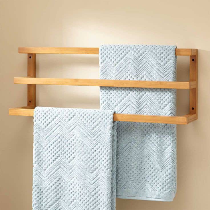 Stacked towel rack hotsell