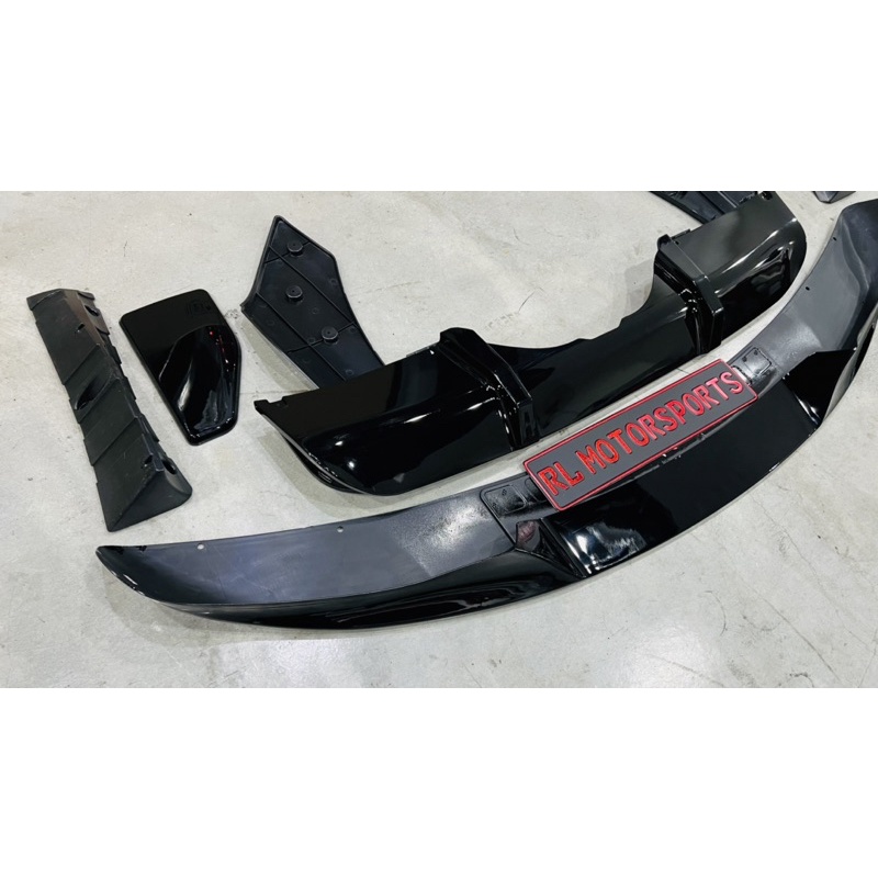Glossy Black Front Bumper Lip Splitter For BMW F15 X5 M Sport 2014-2018 – 4 Piece Kit