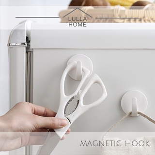 Magnetic Hooks, Heavy Duty Magnet Hooks Black Strong for Fridge Hanging Grill Utensils Whiteboard Kitchen Classroom - Pack of 10
