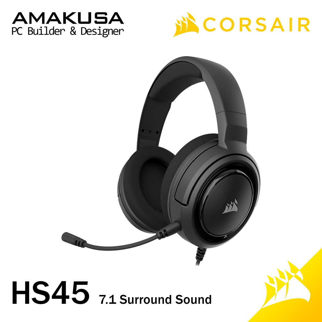 Corsair HS45 7.1 Virtual Surround Sound Gaming Headset Headphone