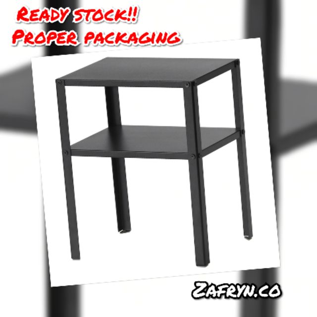 KNARREVIK Bedside table, black, 37x28 cm/Meja sisi Shopee Malaysia