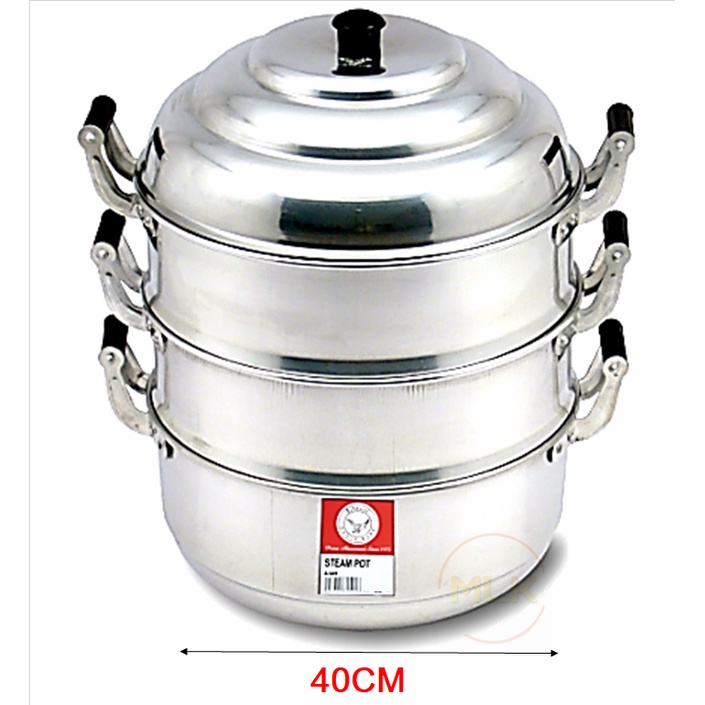MLK Aluminium Steam Pot Eagle Brand Pengkukus Periuk Cap