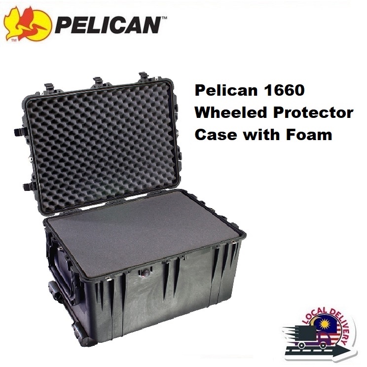 Pelican 1660 Wheeled Protector Case with Foam(ReadyStock) | Shopee Malaysia
