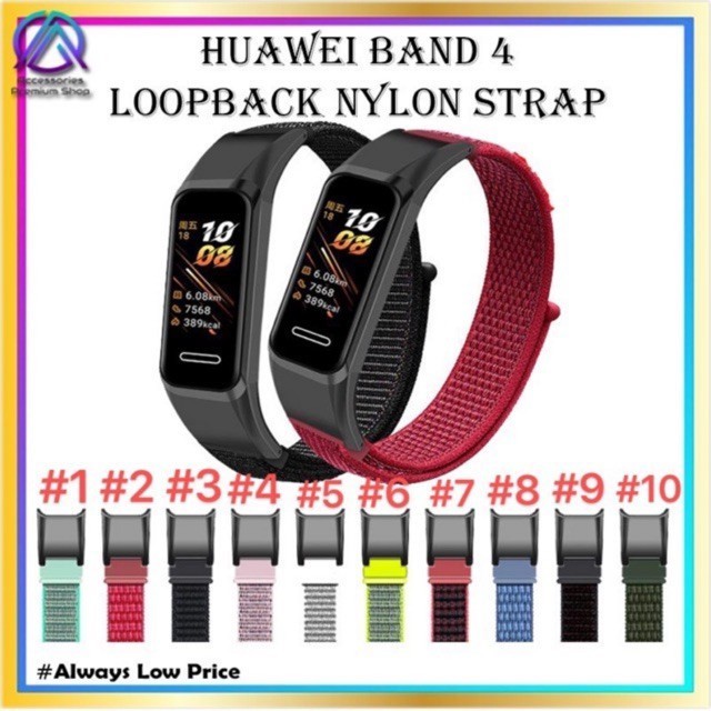 Ready Stock Huawei Band 4 Loopback Nylon Replacement Wristband Strap