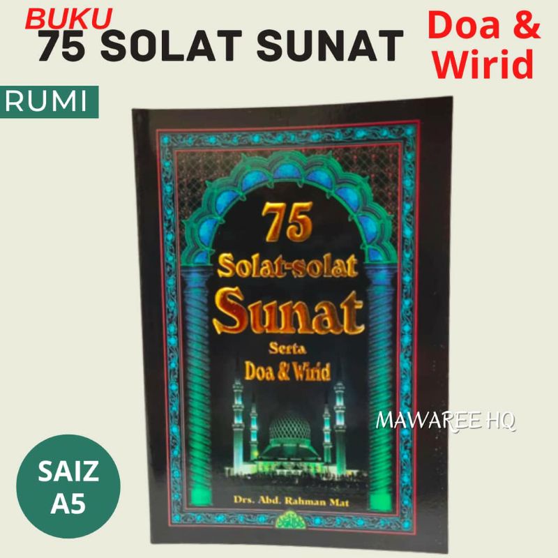 Buku 75 Solat Solat Sunat Serta Doa Dan Wirid Edisi Rumi Panduan Sembahyang Sunat Shopee Malaysia 