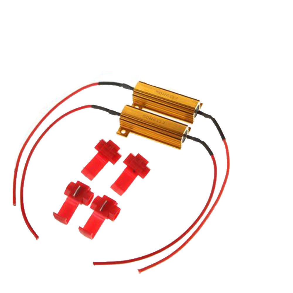 2PCS 50W 6ohm Load Resistors for Hyper Flash Turn Signal Light Blinker ...