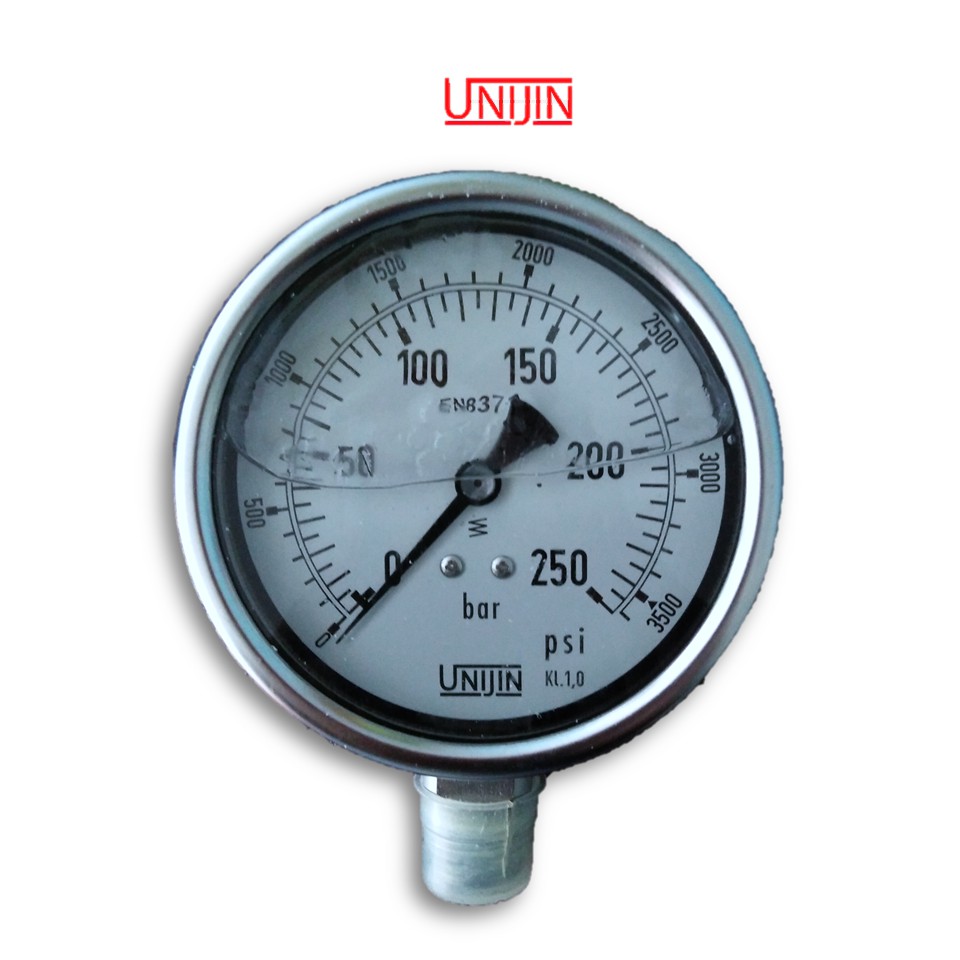 UNIJIN Fully St/ Steel Pressure Gauge Model P252 (non oil) P258