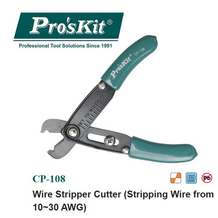 Proskit CP-108 Wire Stripper Cutter | Shopee Malaysia