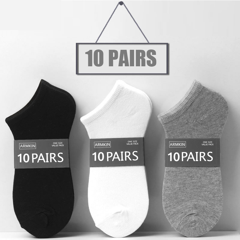 10 Pairs Men Socks Breathable Sports socks Casual Boat socks ...