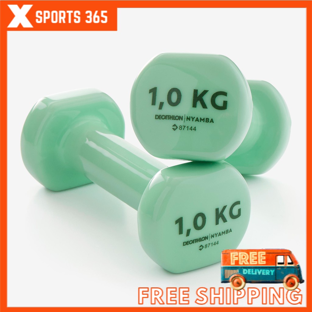 Decathlon Toning Dumbbells Twin Pack 1kg Pilates Women Gym Shopee Malaysia