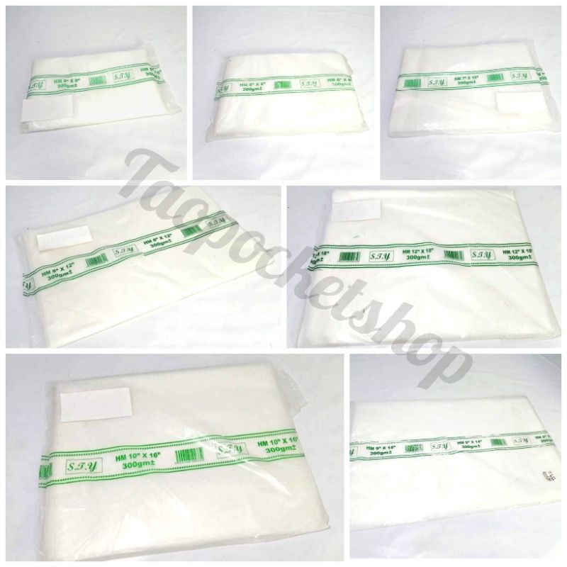 300g Hm Plastic Bag Hm Plastik Beg Food Packaging Bag Plastik Bungkus Bag For Takeaway 6030