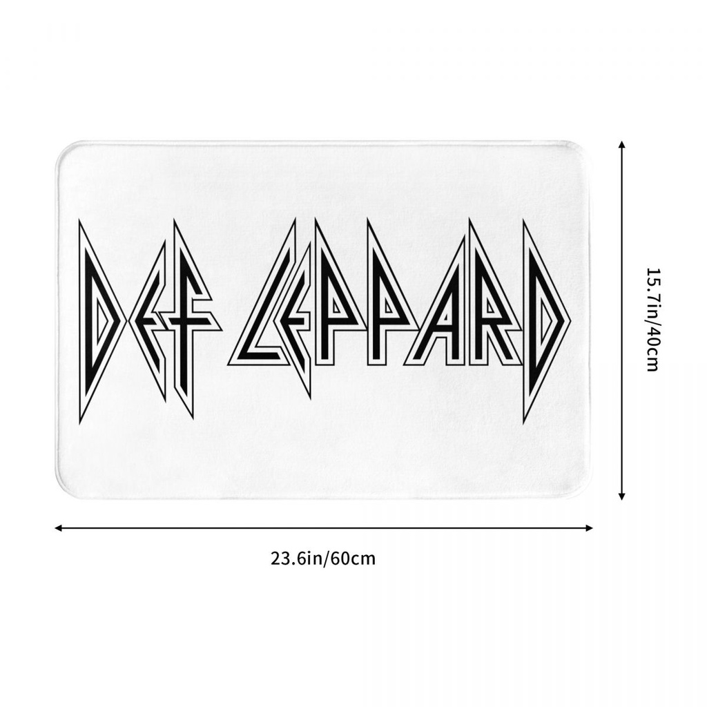 Def Leppard Bathroom Flannel Floor Mat Toilet Toilet Antislip Foot Mat Door Absorb Water Quick