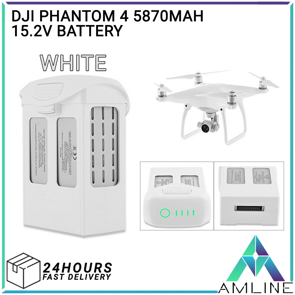 Pack De 2 Baterías Para DJI Phantom 4 | 5870 MAh Y 15,2 V | Compatible Con Phantom 4 Pro, Advanced, RTK Y V2.0